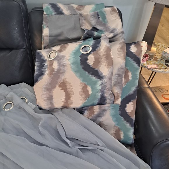 Curtains & sheers  set - Picture 1 of 6